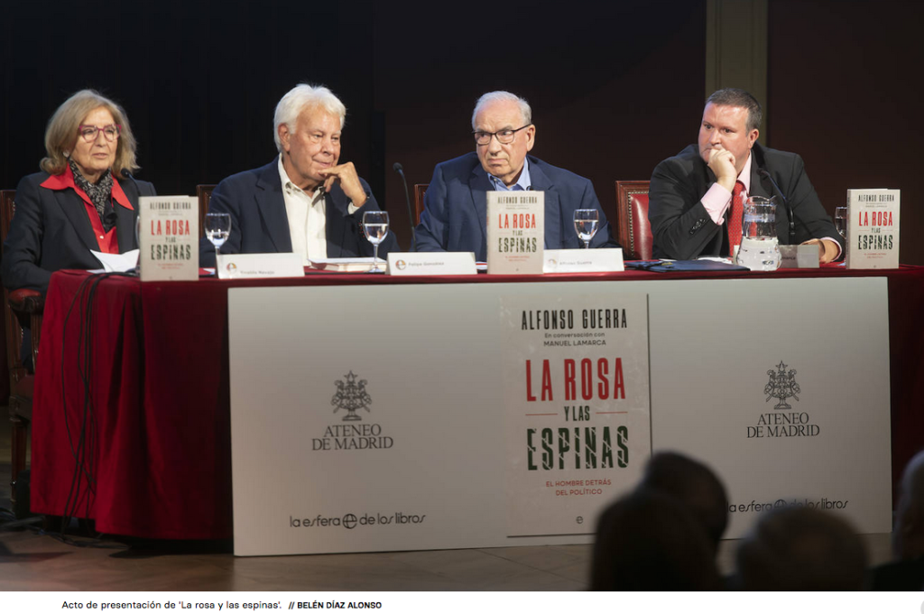 Presentación "la Rosa y las Espinas en el Ateneo de Madrid